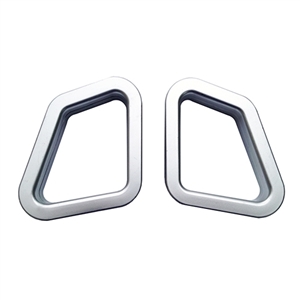 Performance World 270004  Seat Belt Upper Escutcheon Silver Set