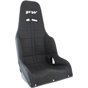 Performance World 283016 ProDrag2 16" Hip Width Aluminum Drag Racing Seat & Black Tweed Cover. Each.