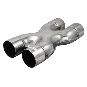 Performance World 304250X 2.50" ID 304 Stainless Steel X-Pipe