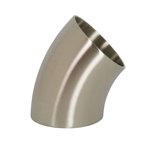 Performance World 304415 1.50" OD Sanitary 304 Stainless Steel 45 Degree Elbow. 2.25" Radius. 16ga.