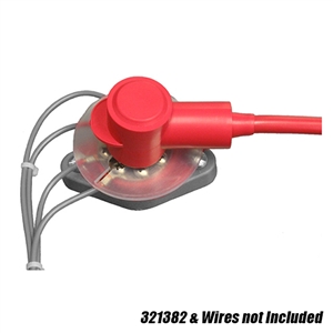 Performance World 321382A Terminal Insulator Kit for 321382. Red. 2ga to 2/0 cable.