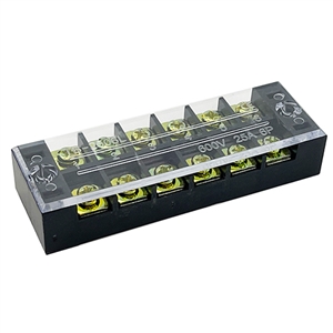 Performance World 321406 12-pin terminal distribution block with cover. 25A rated.