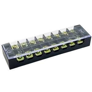 Performance World 321408 16-pin terminal distribution block with cover. 25A rated.