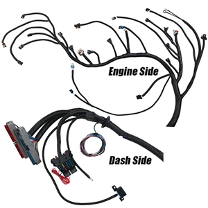 Performance World 329091 Complete LS / LSx engine swap wiring harness for T56 or non-electric A/T. Fits Chevrolet and GMC Truck 1999-2006 Gen III LS (4.8, 5.3, 6.0 & 6.2L).