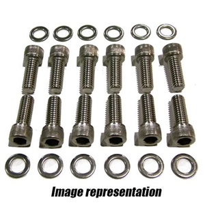 Performance World 3302S Stainless Steel Alternator Bracket Bolt Kit. Fits SB and BB Chevrolet.