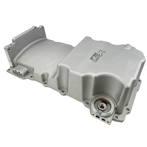 Performance World 364040 LSx LS Engine Cast Aluminum Engine Swap Oil Pan. Up to 4.25" Stroke. Front sump applications.
