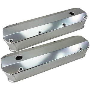 Performance World 366355-1 BB Ford 429/460 Fabricated Aluminum Valve Covers. With Breather Hole.