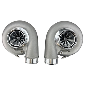 Performance World 397375101B-2 Boost by PWTurbo Symmetrical Twin 7375 Billet Wheel Turbochargers 1.01 A/R. Set of 2.