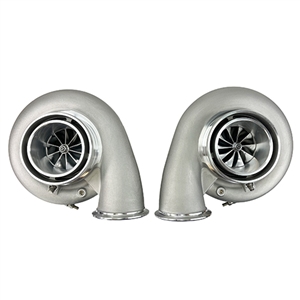 Performance World 397975101B-2 Boost by PWTurbo Symmetrical Twin 7975 Billet Wheel Turbochargers 1.01 A/R. Set of 2.