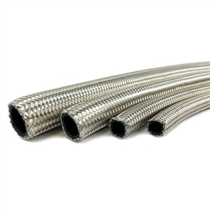 Performance World 400004 4000-Series 4AN Stainless Steel Braided Hose. Sold/ft. NHRA Accepted.