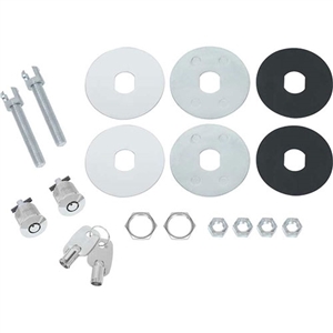 Performance World 4062 Locking Chrome Hood Pin Kit