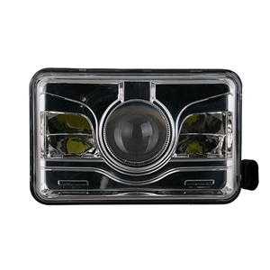 Performance World 409104B 4"x6" High Beam LED Sealed Beam Rectangle Black Headlight (each)