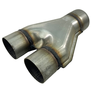 Performance World 409253Y 2x2.50" to 1x3.00" 409 Stainless Steel Y-Pipe