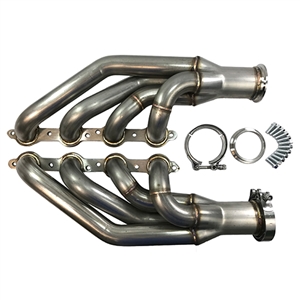 Performance World 420140 Up and Forward 304 Stainless Steel Turbo Headers. Fits LS / LSx Chevrolet. Universal. Pair.