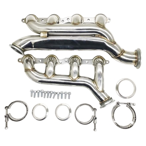 Performance World 420141 Stainless Steel Single Turbo Headers. Fits LS / LSx Chevrolet. Universal. Set.