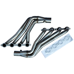 Performance World 420340 Stainless Steel Full Length Long Tube LS Swap Headers. Fits Chevrolet A/F/X/G-Body. Check Application. Pair.