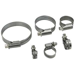Performance World 470812 8-12 Smooth Edge 304 Stainless Steel Gear Hose Clamp 2/pk.