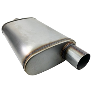 Performance World 491216 ULTRA-MAX 2-1/2" Center Center Reversible Stainless Steel Muffler 4x9x14