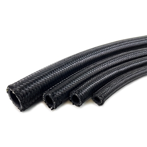 Performance World 500004 5000-Series 4AN Braided Black Nylon/Stainless Steel Hose. NHRA Accepted. Sold/ft.