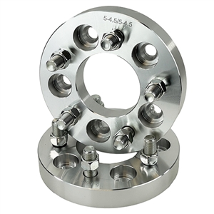 Performance World 510028M 1" Thick Billet Aluminum Wheel Spacers. Fits Late Mustang 5x4-1/2" to 5x4-1/2" Wheel. Pair