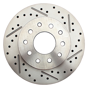 Performance World 5560-10LX Drilled and Slotted Rear Rotor (Left) Fits most PW rear disc brake conversion kits