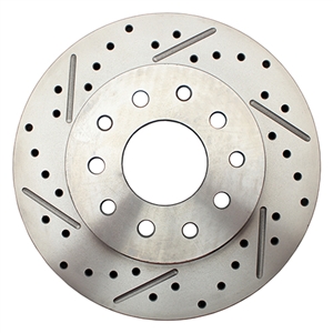 Performance World 5560-10RX Drilled and Slotted Rear Rotor (Right) Fits most PW rear disc brake conversion kits