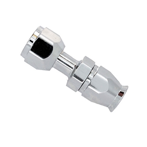 Performance World 601006 6AN Straight Chrome Air Conditioning Fitting