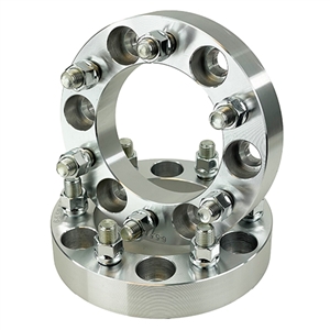 Performance World 612021 1.25" Thick Billet Aluminum Wheel Spacers. Fits 6x5-1/2" to 6x5-1/2" Wheel. Pair.