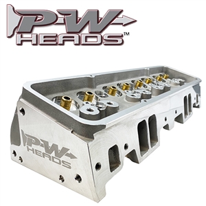 Performance World 64180 PWHeads 186cc Aluminum Cylinder Heads Bare (pair) Fits SB Chevrolet 302-400