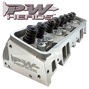 Performance World 70200A PWHeads 206cc Aluminum Cylinder Heads Pair (complete for hydraulic camshafts). Fits SB Chevrolet