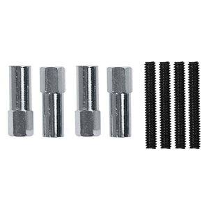 Performance World 7283 1/4"x20 Chrome Mini Valve Cover Bolts 4/pk