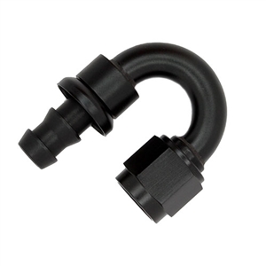 Performance World 818006 6AN 180 Degree Twist-Lok Hose End. Use with 300006 or 310006 Hose ONLY.