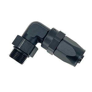 Performance World 84900606 6AN ORB Male to 6AN 90 Degree Swivel Hose End. Use with 400006 or 500006 Hose ONLY.