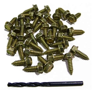 Performance World 861000 Wheel Rim Screws 35/pk. Includes drill bit.