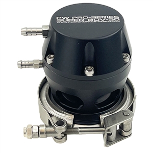 Performance World 89050 Pro-Series Super-BOV 50mm Turbocharger Blow Off Bypass (BOV) Valve. Black Anodized Aluminum.