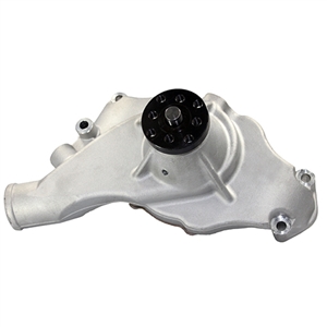 Performance World 9040 Satin High Flow Aluminum Water Pump. Fits Early Short BB Chevrolet