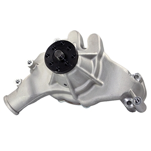 Performance World 9042 Satin High Flow Aluminum Water Pump. Fits Late Long BB Chevrolet