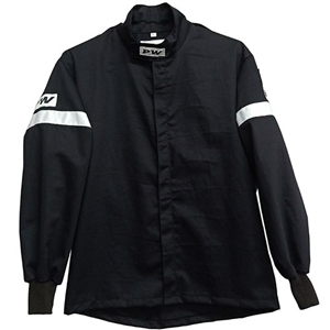 Performance World 951411 Small Black Single Layer Racing Jacket SFI 3.2A/1