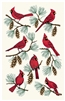 Cardinal Pine Cone Kitchen or Bar Towel