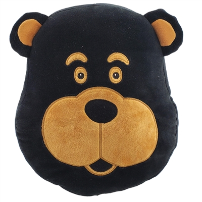 Brown Bear Face Pillow 11"
