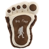 Bigfoot Sasquatch Paw Pillow 13"