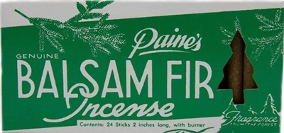 Paine's Balsam Fir Incense Sticks & Burner - 24 pc.