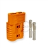 SB175 Anderson connector with 6 AWG contacts - Orange 18 Volts