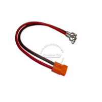 Battery Cable Anderson connector SB50 4 Gauge 24" inches lugs .18 volt applications orange connector universal battery cable, universal eyelets