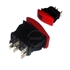 Rocker switch 20A 12V, 6 snap-in terminals