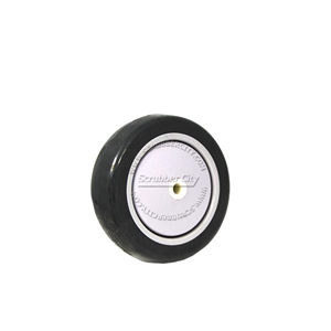 Plastic wheel. Hole 3/8". Non-marking. Size 5" x 1-1/4"