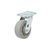 Colson Trans-forma Flat Grey Thread Swivel Caster Wheel 4"x2"