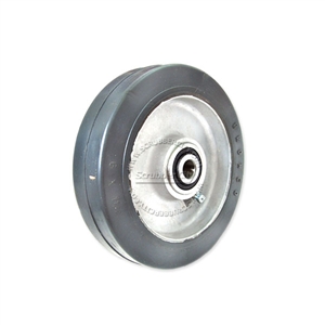 Aluminum wheel fits Minuteman Center Hole size 1/2". Size 6" x 1-1/2"