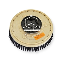 14" Nylon scrubbing brush assembly fits Factory Cat / Tomcat model 29 (6 Point Plate - )
