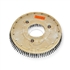 18" Steel wire scrubbing brush assembly fits Tennant model T3 - 20" Takes 8" b/c. Requires fixture 133-W.